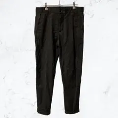14049 ZARA ザラ ストライプ テーパードパンツ スラックス グレー M
