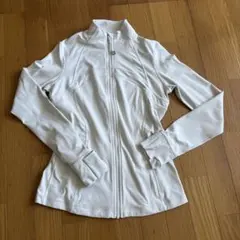 Lululemon ホワイト フード付きパーカー Defineジャケット - メルカリ