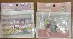 【新品、正規品】レア！ちいかわ　サンリオ　コラボステッカーセット ケース付