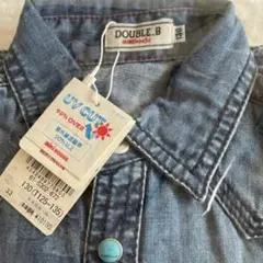 新品タグ付き DOUBLE.B デニムシャツ ダンガリーシャツ