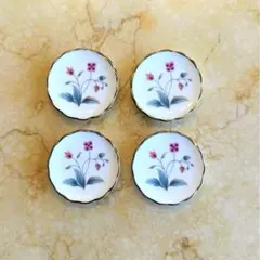 NORITAKE ノリタケ◇金彩　花柄　箸置き4つセット　スプーンレストのサムネイル