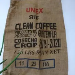 コーヒー豆麻袋　大きめ　GUATEMALA