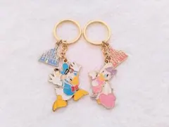 東京ディズニーリゾート ドナルド デイジー キーホルダー セット