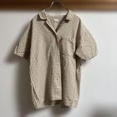 チェックシャツ半袖