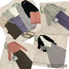 レディース冬春服コーデ売りまとめ売り　新品&美品　カジュアルフェミニン