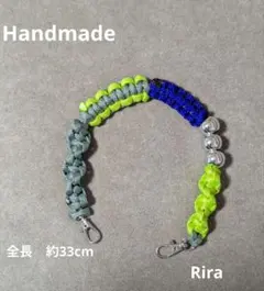 カラフルパラコードスマホストラップ　ハンドメイド