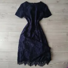90s vintage ワンピース ドレス 総レース 花柄 モード フォーマル