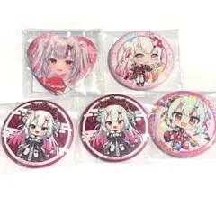 2410 ホロライブ 百鬼あやめ 缶バッジ ５個 まとめ売り