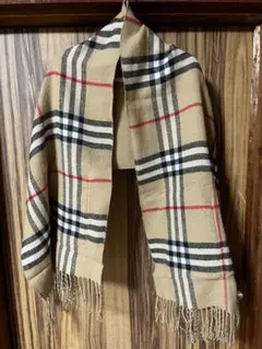 チェック柄マフラー