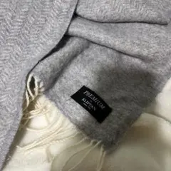 クリッパン 珍しいカシミアウールブランケット　ブルーグレー　KLIPPAN