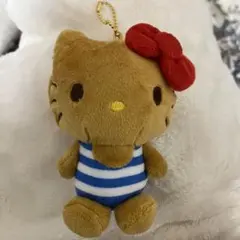 Hello Kittyハワイ限定パイナップル マスコットぬいぐるみ日焼け