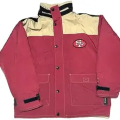 NFL 49ers ナイロンブルゾンジャケット　フリース　チャンピオン　刺繍