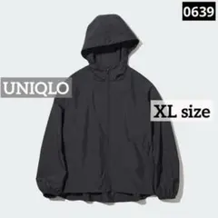 0639 UNIQLO ポケッタブルUVカットパーカ ブラック