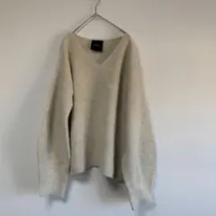 【N.O.R.C 】Vネック　セーター 長袖　アンゴラ混