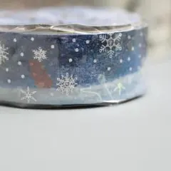 宮沢賢治 マスキングテープ Shinzi Katoh 箔押し 雪 月 狼 3mのサムネイル