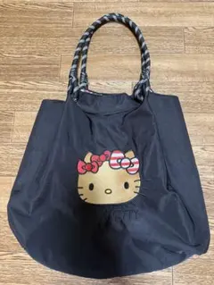 日焼けキティ　しまむら　Hello Kitty トートバッグ ブラックのサムネイル