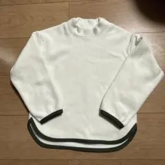 ユニクロ フリースモックネックプルオーバー 120㎝ ホワイト