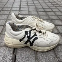 GUCCI MLB NY Yankees コラボ　28センチ　ホワイトのサムネイル