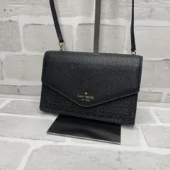 (美品)大人気、ケイトスペード、ショルダーウォレット、オールレザー、シボ革、人気