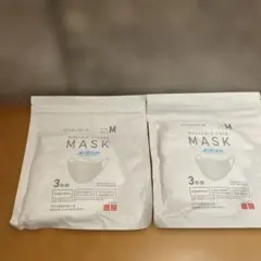 UNIQLO AIRism マスク 小さめM3枚組 ホワイト 2個セットのサムネイル