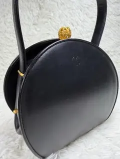 極美品】mila schon ラウンドシルエット がま口フォーマルハンドバッグ