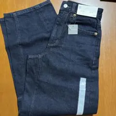 @*E様 GU バレルレッグジーンズ　標準丈　ネイビー