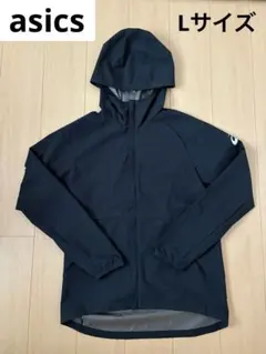 asics ウォーターリパレントジャケット Lサイズ ブラック
