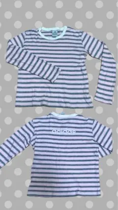 アディダス tシャツ　ピンク　ボーダー