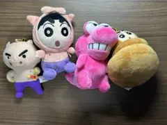 クレヨンしんちゃん ぬいぐるみストラップ 4点セット