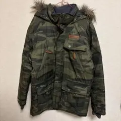 Columbia ダウンジャケット/M/ポリエステル/カモフラ/YL150318