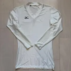 Mizuno ホワイト 長袖 Tシャツ M