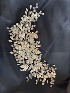 ウェディング　ヘアアクセサリー　ヘッドドレス　ワイヤー　2点セット