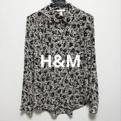 H&M 花柄　シャツ　ブラウス