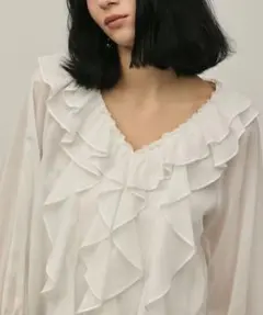 グレースコンチネンタル♡フリルブラウス♡ホワイトのサムネイル
