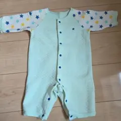 ミントグリーン 星柄ロンパース 60～70cm
