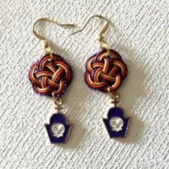 527 水引 ピアス ハンドメイド