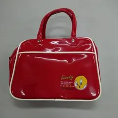 ☆美品☆ Tweety トゥイーティー エナメル ミニボストン バッグ レトロ