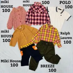 mikiHOUSE RalphLauren 長袖半袖 ズボン 黄 赤 100