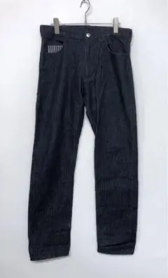 00s HAMNETT 古着 ストライプ裏地 切替 デニム ジーンズ パンツのサムネイル