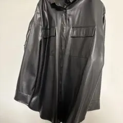 未使用　メンズ　ライダース風シャツ