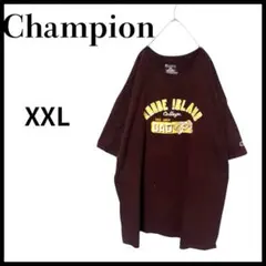 Championチャンピオンビッグプリント半袖TシャツワインXXL