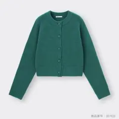 パフィータッチクルーネックショートカーディガン