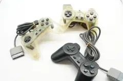 PS1 PS2 HORIコントローラー　クリア　クリアブラック　3台