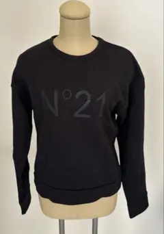 正規品【N°21】ロゴ 長袖 ロンT ブラック/キッズ160cm 新品未使用
