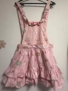 Angelic Pretty カルテットショコラ ピンク サロペット - メルカリ