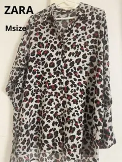 ZARA レオパード柄 長袖シャツ