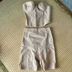 ベージュ コルセット ブライダルインナー アルファブランカ