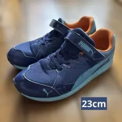 Puma ネイビー/オレンジ スニーカー　23cm