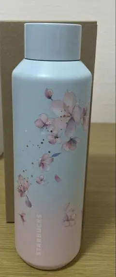 SAKURA2025ステンレスボトルペールブルーグラデーション