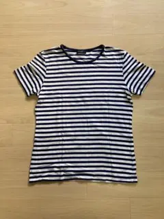 COMME CA DU MODE ストライプ 半袖Tシャツ